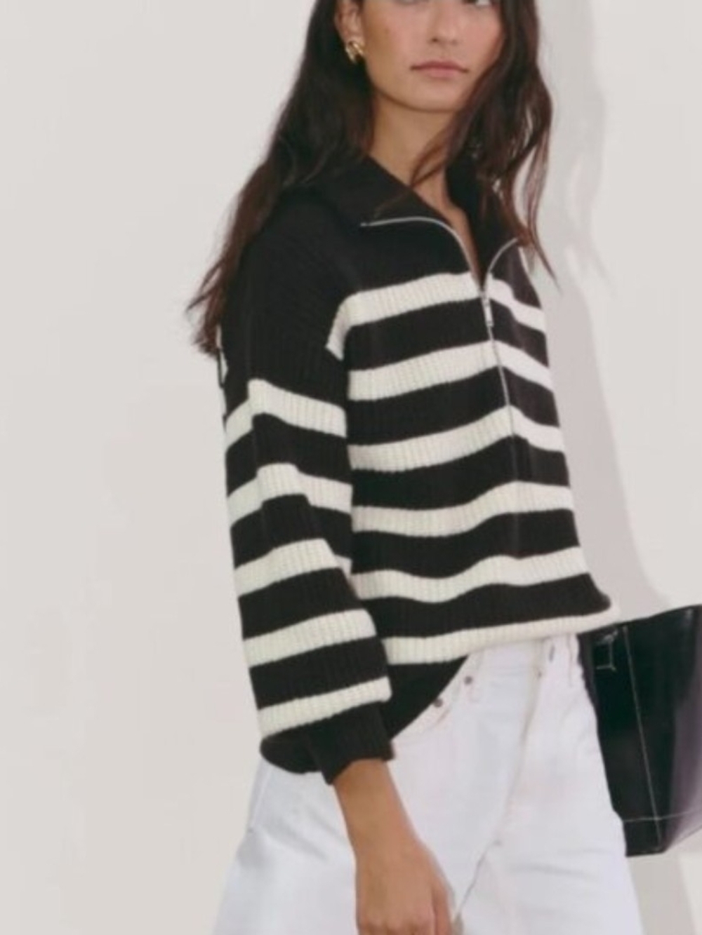 Everlane Half-Zip Pullover Wool Sweater